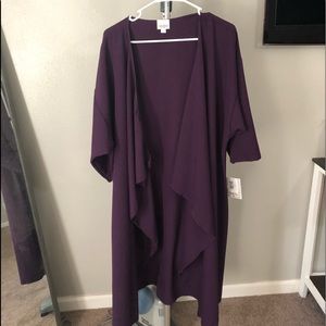 Purple LuLaRoe Shirley size Large NWT